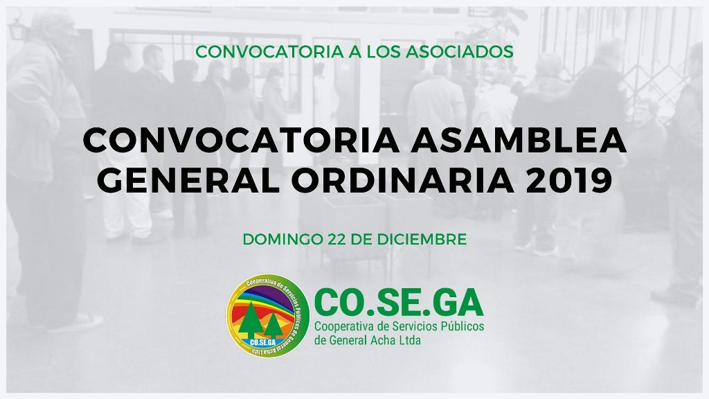 Convocatoria Asamblea General Ordinaria 2019
