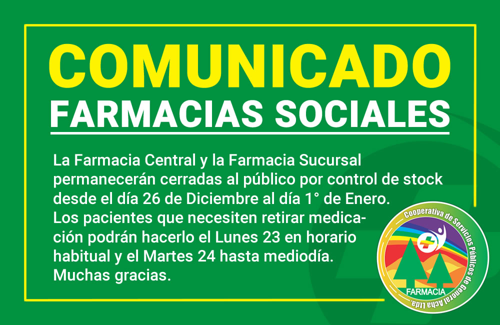 Comunicado Farmacia Social
