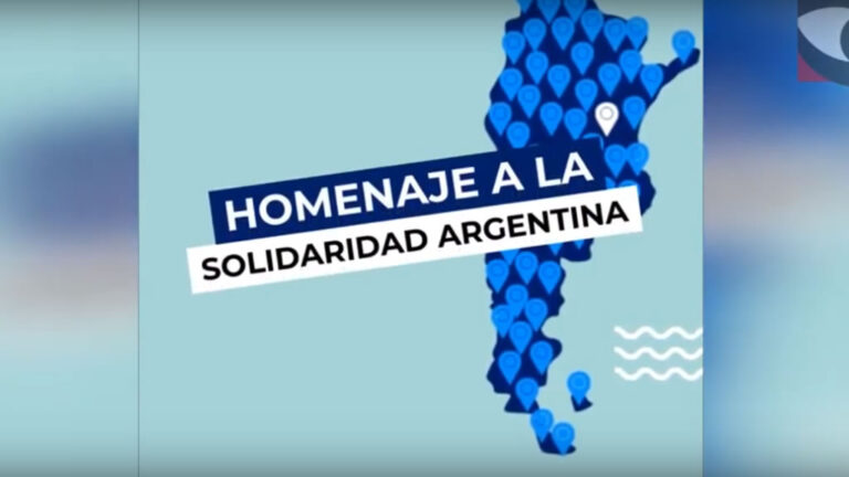 Homenaje a la solidaridad Argentina