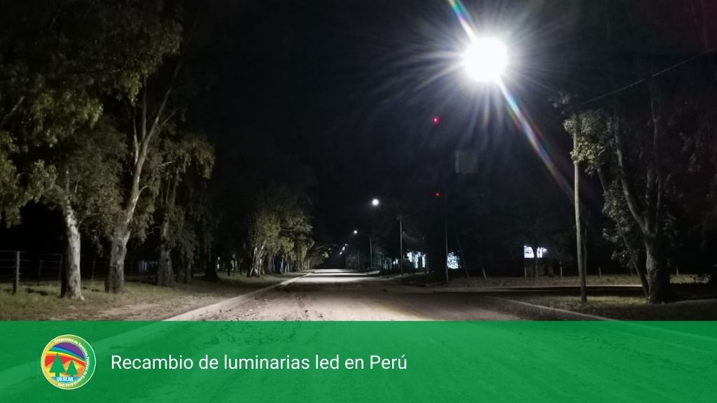 Recambio de luminarias led en Perú