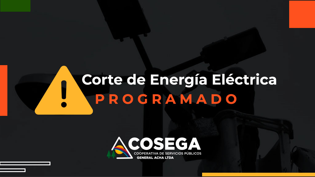 Corte programado de Energía Eléctrica.