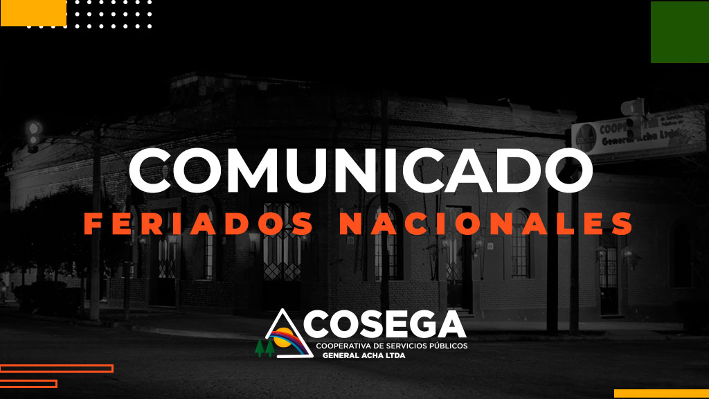 COMUNICADO: ATENCIÓN FERIADOS NACIONALES DEL LUNES 28 DE FEBRERO Y MARTES 1 DE MARZO.