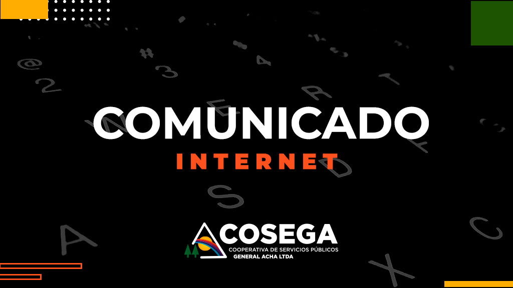 COMUNICADO: MANTENIMIENTO SERVICIO DE INTERNET