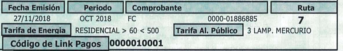Parte 2 de la factura