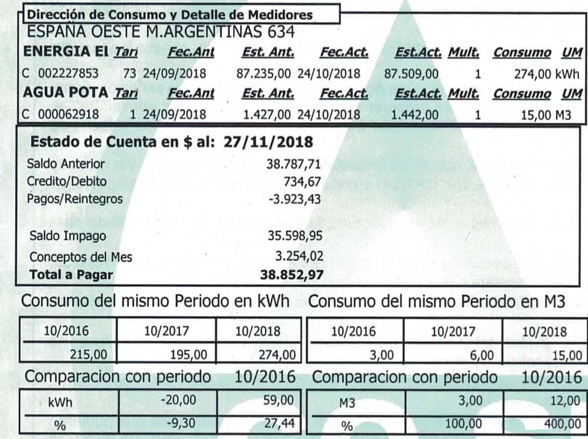 Parte 4 de la factura